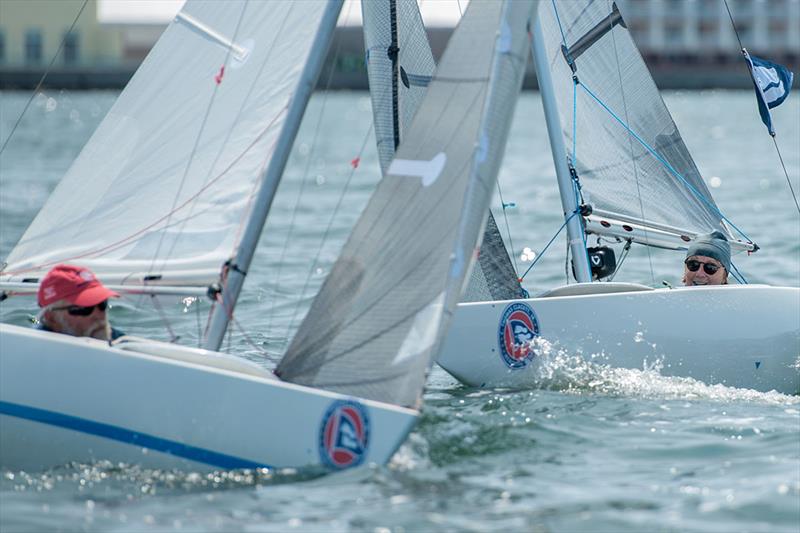 Ted Green leading the 2.4mR class - 17th C. Thomas Clagett, Jr. Memorial Clinic and Regatta 2019 photo copyright Ro Fernandez taken at  and featuring the 2.4m class