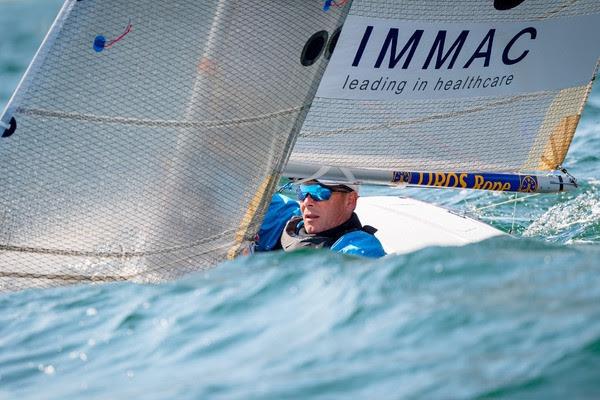 Heiko Kröger (GER) leads the 2.4mR fleet on day 2 of Kiel Week - photo © Sascha Klahn