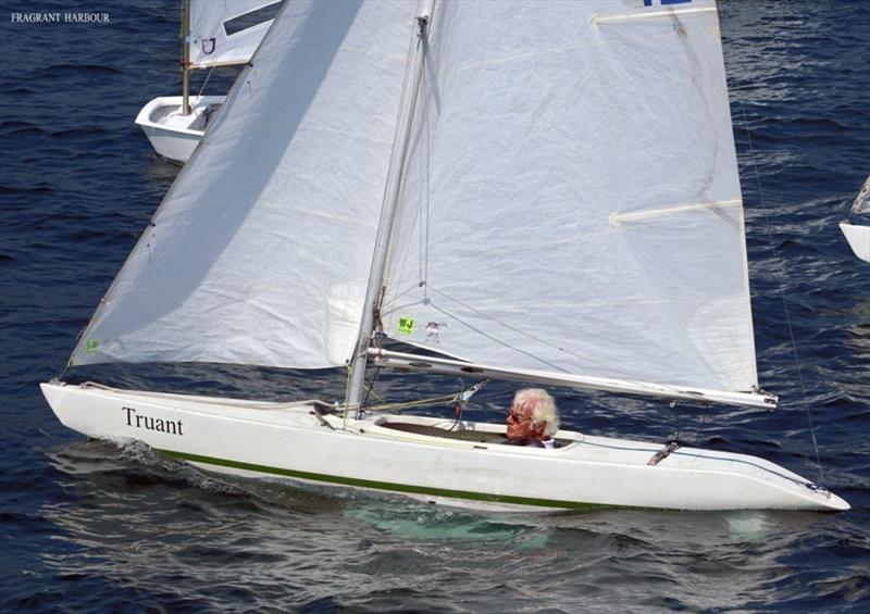 Ex-commodore Mark Houghton sails a 2.4mR - 2020 Open Dinghy Regatta, Day 2 photo copyright Fragrant Harbour taken at Hebe Haven Yacht Club and featuring the 2.4m class