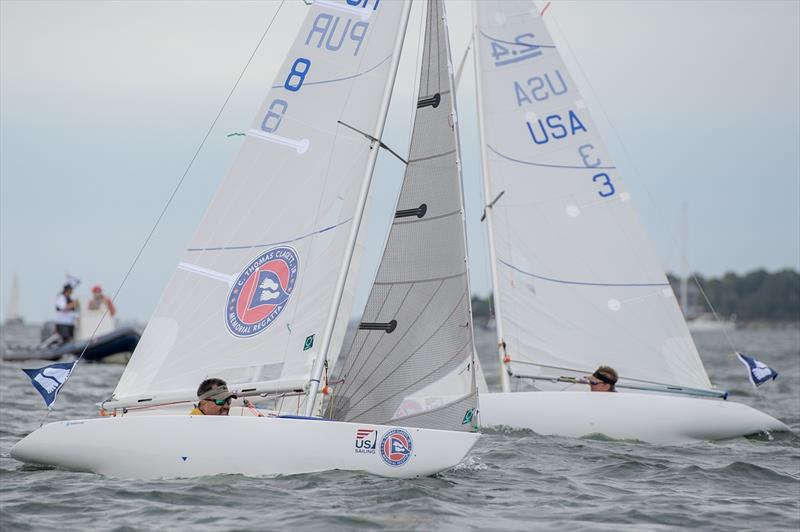 Julio Reguero sailing in the 2.4mR class Clagett Regatta - U.S. Para Sailing Championships photo copyright Clagett Regatta - Andes Visual taken at  and featuring the 2.4m class