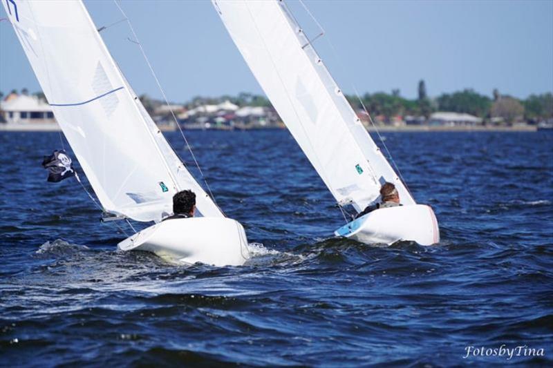 CanAm 3 Edge Midwinters 2022 photo copyright Tina Weida taken at Charlotte Harbor Yacht Club and featuring the 2.4m class