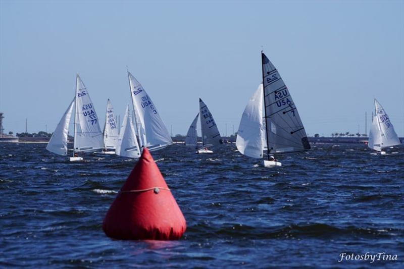 Heading to the Leeward gate in Port Charlotte - CanAm 3 Edge Midwinters 2022 photo copyright Tina Weida taken at Charlotte Harbor Yacht Club and featuring the 2.4m class