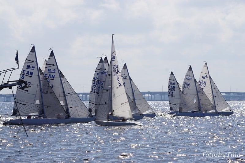 Winter Series Finale - Can Am 4 and 5 - US Nationals photo copyright Tina Weida taken at Charlotte Harbor Yacht Club and featuring the 2.4m class