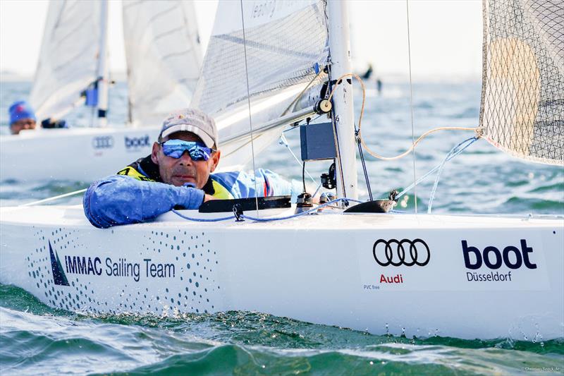 Confident as ever in his 13th Kiel Week victory: Heiko Kröger from Germany in the 2.4 metre - photo © Christian Beeck / Kieler Woche 