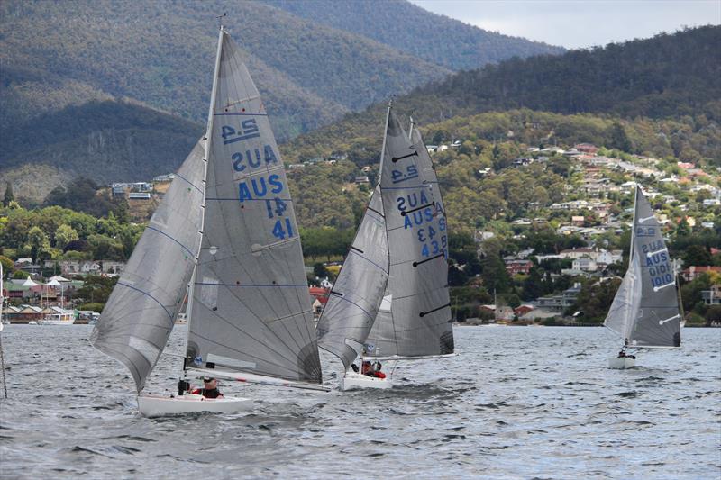 2.4mR National Championships photo copyright Peter Watson taken at Royal Yacht Club of Tasmania and featuring the 2.4m class