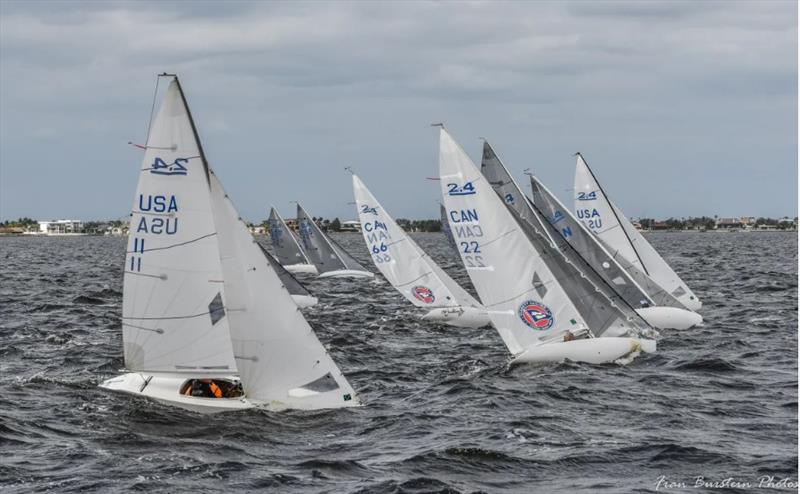 2.4 meter CanAm Series 2024 photo copyright Fran Burstein taken at Charlotte Harbor Yacht Club and featuring the 2.4m class