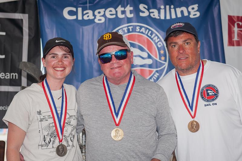 2.4mR sailors winners Siobhan MacDonald, Chuck Allen, Steve Gilbert at the 23rd C. Thomas Clagett, Jr. Memorial Clinic and Regatta - photo © Clagett Sailing- Andes Visual