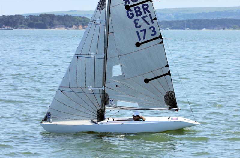 2.4mrR GBR 173 Megan Pascoe's Little Miss Esme on Sunday at the International Paint Poole Regatta 2026 - photo © Mark Jardine