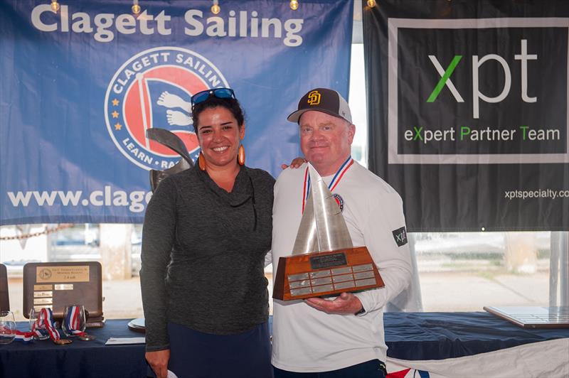 US Para Sailing Champion Judd Goldman trophy - Diana Emmanuelli - US Sailing and Chuck Allen winner - photo © Clagett Sailing / Andes Visual
