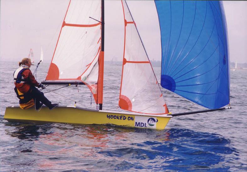 William and Megan Rodgers at the 2000 Hamble Dinghy Weekend photo copyright HRSC taken at Hamble River Sailing Club and featuring the 29er class