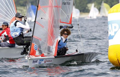 Emil Järudd / Fabian Bergmann  during the 29er Europeans at Kieler Woche photo copyright Kieler Woche / OKpress taken at Kieler Yacht Club and featuring the 29er class