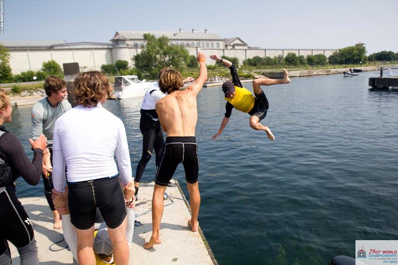 Kurt Hansen & Harry Morton (AUS) win the 29er Worlds at Lake Ontario photo copyright Luka Bartulovic taken at  and featuring the 29er class