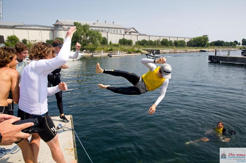 Kurt Hansen & Harry Morton (AUS) win the 29er Worlds at Lake Ontario photo copyright Luka Bartulovic taken at  and featuring the 29er class