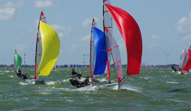 Day 1 of the 29er European Championships in Medemblik photo copyright Marc Meijer / 2015 29er Europeans taken at Regatta Center Medemblik and featuring the 29er class