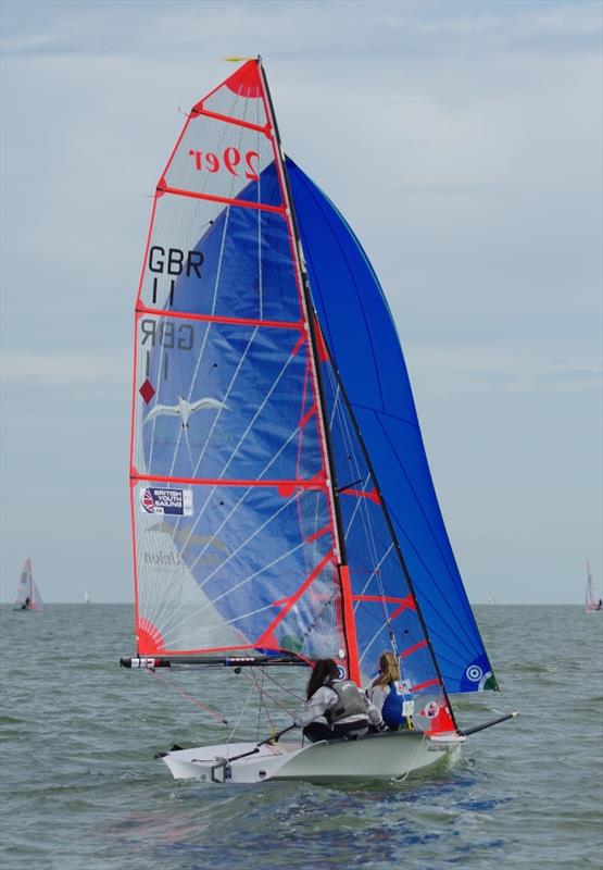 Mimi El-Khazindar-Emma Loveridge were crowned Girls' 29er European Champions in Medemblik photo copyright Marc Meijer / 2015 29er Europeans taken at Regatta Center Medemblik and featuring the 29er class