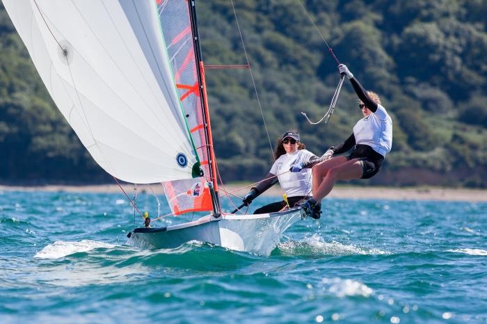 Mimi El-Khazindar and Emma Loveridge at the EUROSAF Youth Championships 2015 photo copyright Christian Chardon / Eurosaf Youth taken at  and featuring the 29er class