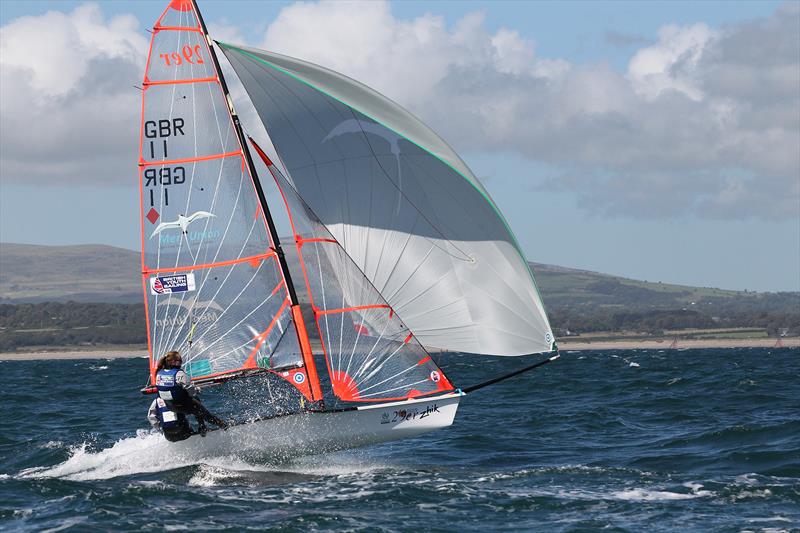 Girls gold for Mimi El-Khazindar & Emma Loveridge in the 29er Worlds at Pwllheli photo copyright Peter Newton taken at Plas Heli Welsh National Sailing Academy and featuring the 29er class