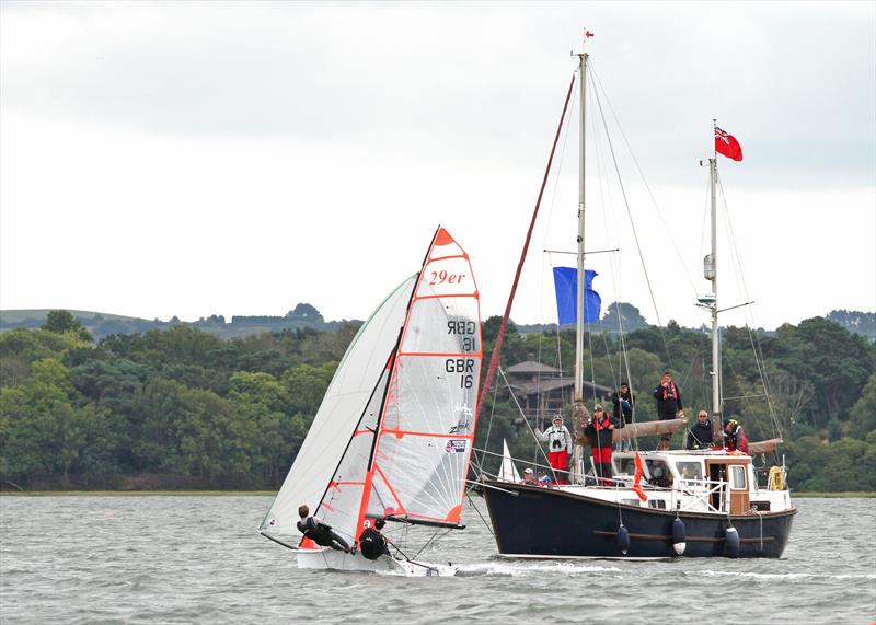 Crispin Beaumont and Tom Darling win the Harken 29er Grand Prix at Poole photo copyright Mike Millard taken at Poole Yacht Club and featuring the 29er class