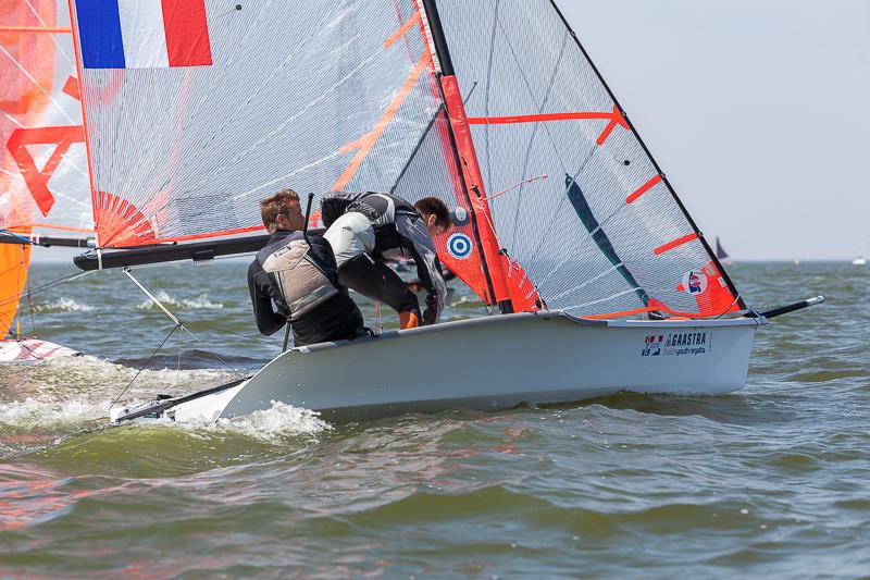 Gwendal Nael & Lilian Mercier win the 29er class at the Dutch Youth Regatta photo copyright Valentijn van Duijvendijk taken at  and featuring the 29er class