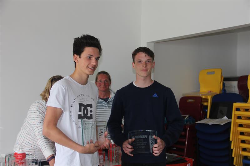 Dan and Fin Armstrong win the Harken 29er GP at Ullwater photo copyright Kirsty Wilson taken at Ullswater Yacht Club and featuring the 29er class