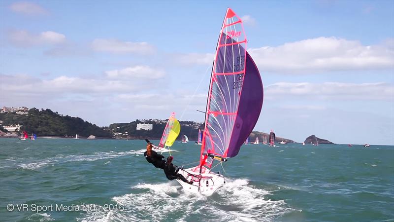 Zhik 29er UK Nationals at Torbay day 1 photo copyright VR Sport Media taken at Royal Torbay Yacht Club and featuring the 29er class