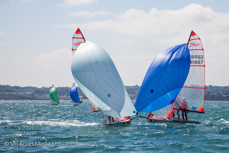 Zhik 29er UK Nationals at Torbay day 6 photo copyright VR Sport Media taken at Royal Torbay Yacht Club and featuring the 29er class