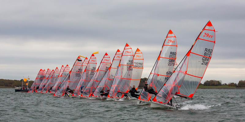 Ovington Inlands and Harken Grand Prix round 4 photo copyright Tim Olin / www.olinphoto.co.uk taken at Grafham Water Sailing Club and featuring the 29er class