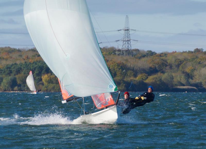 29er Inland Champions, Nick Robins and Billy Vennis-Ozanne photo copyright Paul Hammett taken at Grafham Water Sailing Club and featuring the 29er class