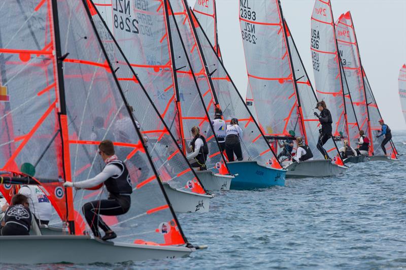 Zhik 29er Worlds at Long Beach day 3 photo copyright Matias Capizzano / www.capizzano.com taken at Alamitos Bay Yacht Club and featuring the 29er class