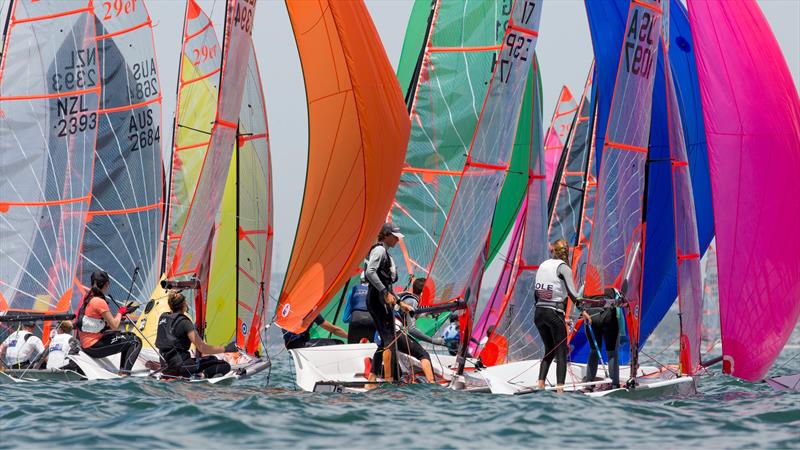 Zhik 29er Worlds at Long Beach day 3 photo copyright Matias Capizzano / www.capizzano.com taken at Alamitos Bay Yacht Club and featuring the 29er class