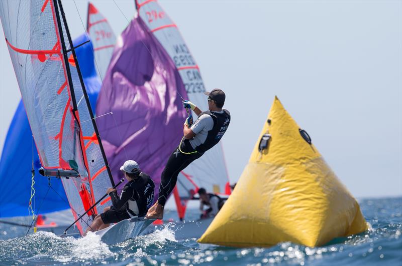 Zhik 29er Worlds at Long Beach day 5 photo copyright Matias Capizzano / www.capizzano.com taken at Alamitos Bay Yacht Club and featuring the 29er class