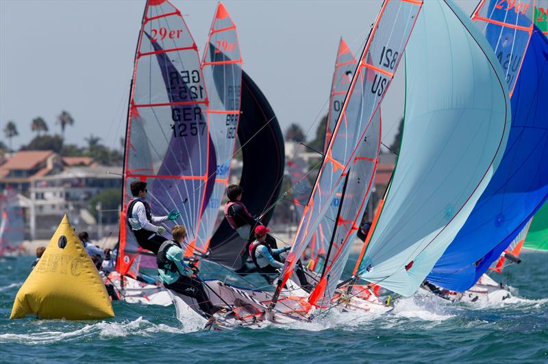 Zhik 29er Worlds at Long Beach day 5 photo copyright Matias Capizzano / www.capizzano.com taken at Alamitos Bay Yacht Club and featuring the 29er class