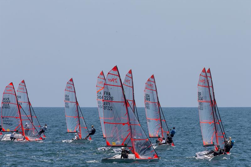 Zhik 29er Worlds at Long Beach final day photo copyright Matias Capizzano / www.capizzano.com taken at Alamitos Bay Yacht Club and featuring the 29er class