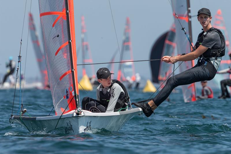 Zhik 29er Worlds at Long Beach final day photo copyright Matias Capizzano / www.capizzano.com taken at Alamitos Bay Yacht Club and featuring the 29er class