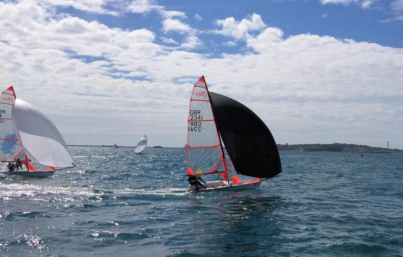 Crews' race winners on day 4 of the Zhik 29er Nationals at the WPNSA photo copyright Sue Ormerod taken at Weymouth & Portland Sailing Academy and featuring the 29er class