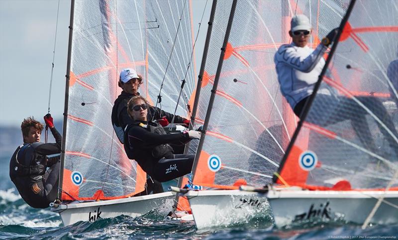 Qualifying stage during the Zhik 29er Europeans at Quiberon, France photo copyright Robert Hajduk / www.shuttersail.com taken at CDV Morbihan 56 and featuring the 29er class