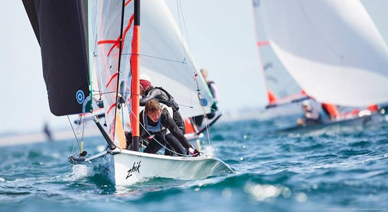 Qualifying stage during the Zhik 29er Europeans at Quiberon, France photo copyright Robert Hajduk / www.shuttersail.com taken at CDV Morbihan 56 and featuring the 29er class