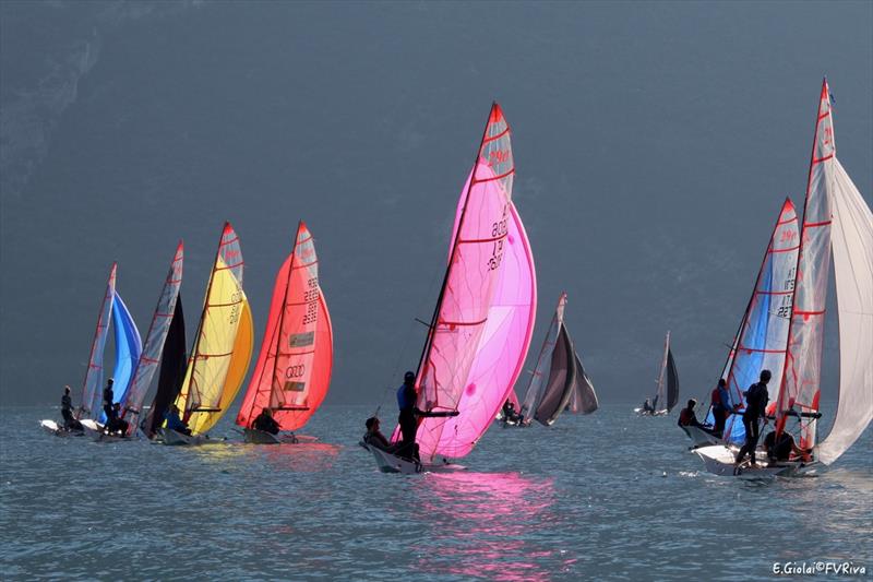 29er Eurocup at Lake Garda photo copyright Elena Giolai taken at Vela Garda Trentino and featuring the 29er class