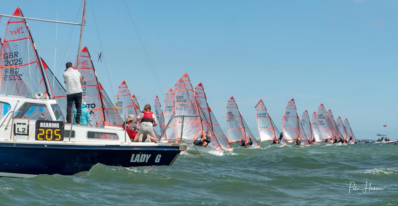 Zhik UK Nationals and Eurocup at Hayling Island photo copyright Peter Hickson taken at Hayling Island Sailing Club and featuring the 29er class