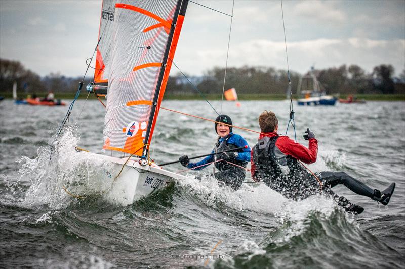 GJW Direct Bloody Mary 2019 photo copyright Alex & David Irwin / www.sportography.tv taken at Queen Mary Sailing Club and featuring the 29er class