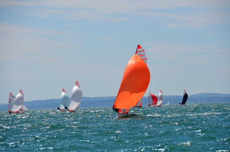 Harken 29er Grand Prix Series Round 6 at Hayling Island photo copyright 29er UK taken at Hayling Island Sailing Club and featuring the 29er class