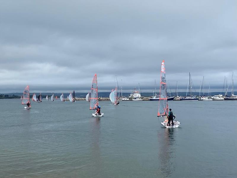 Fleet setting off during Allen 29er Grand Prix at the WPNSA photo copyright 29er UK taken at Weymouth & Portland Sailing Academy and featuring the 29er class