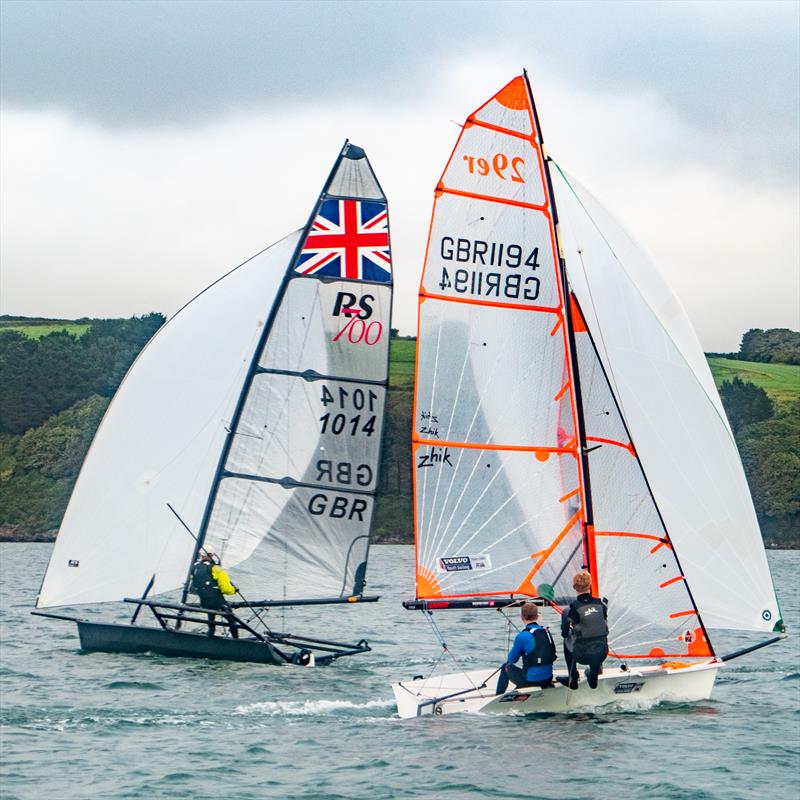 Turbo Asymmetric Open photo copyright Kyle Brown taken at Restronguet Sailing Club and featuring the 29er class