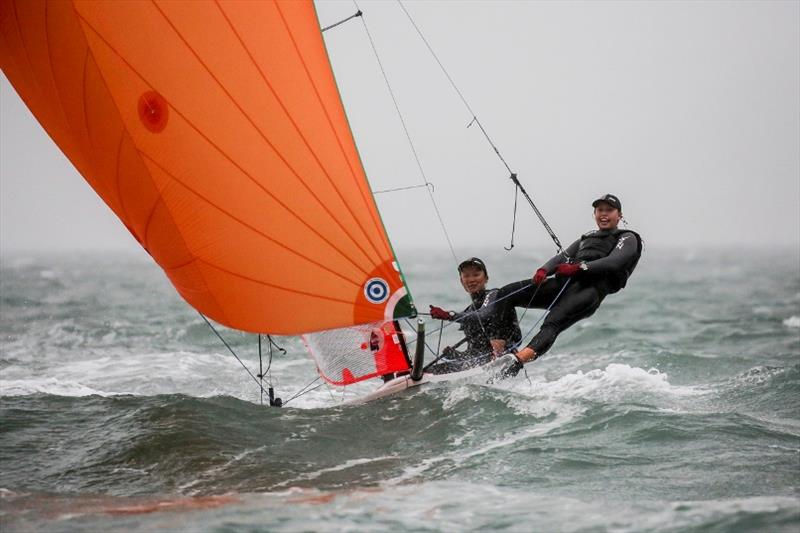 Day 6 - Zhik Hong Kong 29er World Championship photo copyright Isaac Lawrence / RHKYC taken at Royal Hong Kong Yacht Club and featuring the 29er class