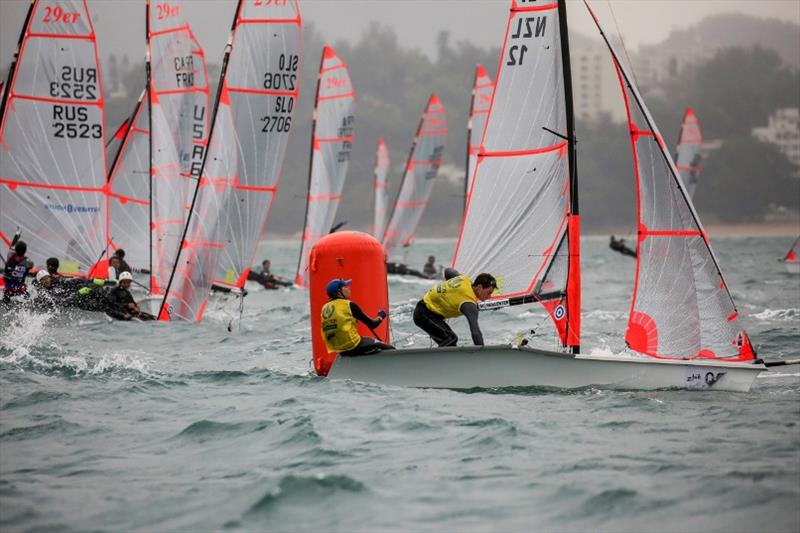 Day 6 - Zhik Hong Kong 29er World Championship photo copyright Isaac Lawrence / RHKYC taken at Royal Hong Kong Yacht Club and featuring the 29er class