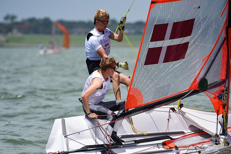 DEN - Mens 29er -Day 2 - World Youth Sailing Championships, Corpus Christi, Texas - photo © James Tomlinson / World Sailing