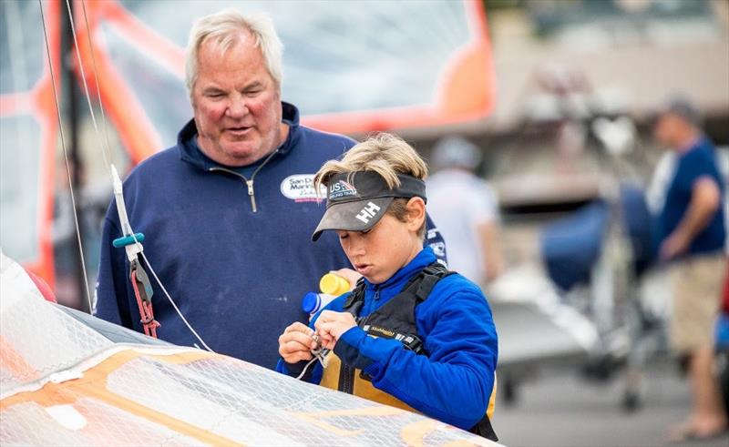 2018 San Diego Olympic Classes Regatta photo copyright Cynthia Sinclai taken at San Diego Yacht Club and featuring the 29er class