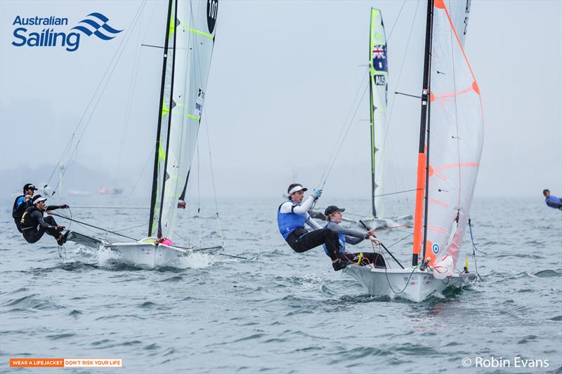 29ers at Sail Sydney photo copyright Robin Evans taken at Woollahra Sailing Club and featuring the 29er class