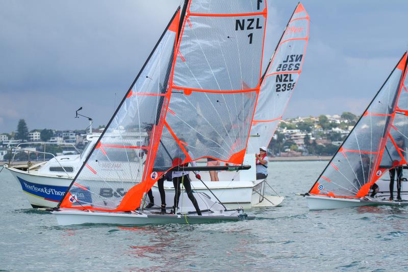 29er start - Predictwind Auckland Girls Championships - March 23, 2019 photo copyright Richard Gladwell taken at  and featuring the 29er class