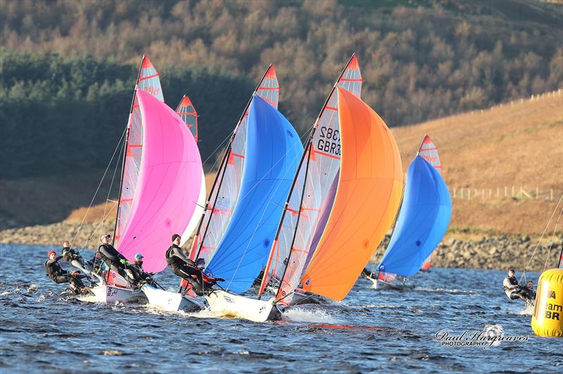 Skiff racing at Yorkshire Dales photo copyright Paul Hargreaves Photography taken at Yorkshire Dales Sailing Club and featuring the 29er class